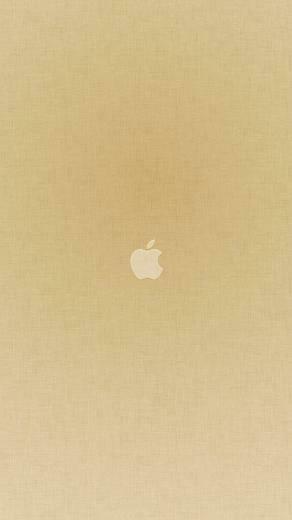 Ios7 Tiny Apple Gold Parallax HD iPhone iPad Wallpaper