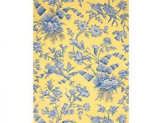 Blue And Yellow Floral Wallpaper