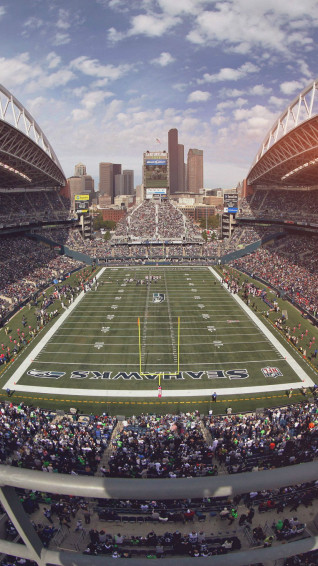 Seahawks Seattle Sports Stadium Football iPhone Wallpaper