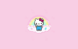 Hello Kitty Wallpaper 4k Minimalist Pink