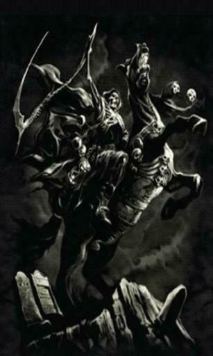 This Gothic Grim Reaper Live Wallpaper Watch Him Glow On