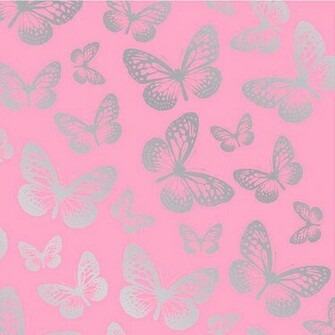 Fun4walls Butterfly Metallic Wallpaper In Pink From I Love