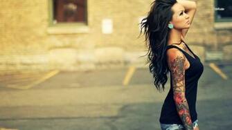 Tattooed Girl Wallpaper