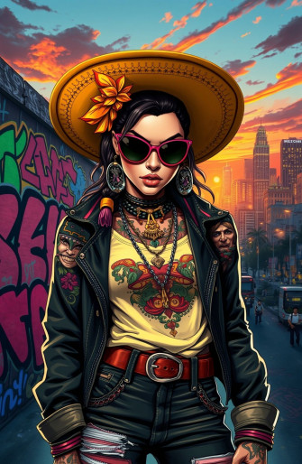 Mexican Gangster Girl Wallpaper