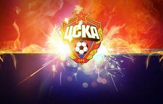 Wallpaper Blue Red Fire Football Sport Club Cska