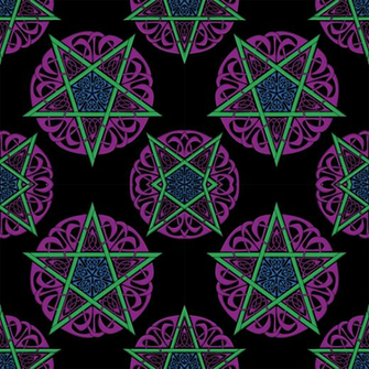 Pagan Pentacle Wallpaper Small Knotwork Pentacles