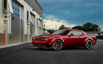 Dodge Challenger Srt Image Flowers Wallpaper