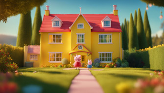 Peppa Pig House Wallpaper