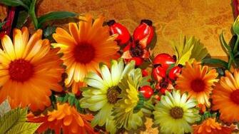 Fall Flowers Wallpaper