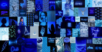 Cute Blue Wallpaper Laptop Computer Desktop iPhone