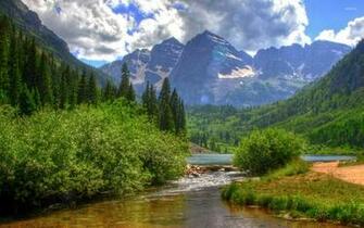 Summer Season Mountain Photo Wallpaper