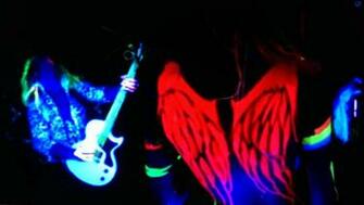 Glow In The Dark Body Painting Art Desktop Wallpaper