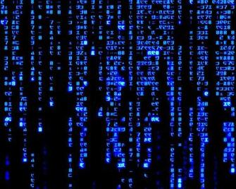 Matrix Blue Code X Wallpaper