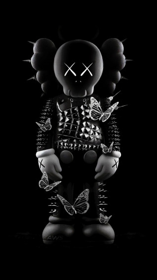 Kaws Black Wallpaper 4k Figure