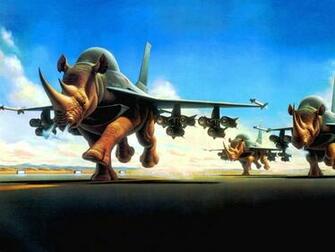 Rhino Planes Abstract Animals Art Fantasy Rhinos