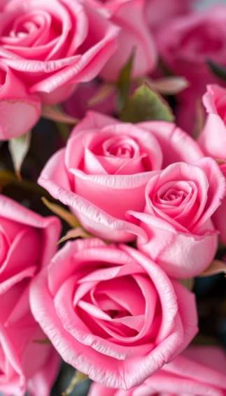 Pink Roses Phone Wallpaper
