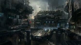 Space Station City Grey Future Art Screenshot 4k 5k Pc