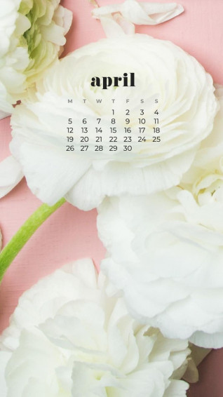 April Calendar Wallpaper Cute Design Options
