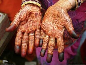 Henna Hands Photo India Wallpaper National Geographic Of