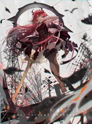 Wallpaper Anime Girls Yolanda Portrait Display Surtr