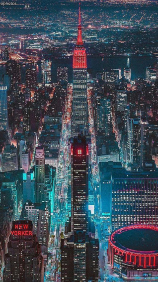 New York City Night iPhone Wallpaper