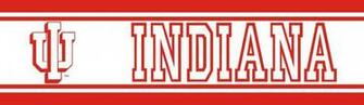 Indiana Hoosiers Tall Wallpaper Border