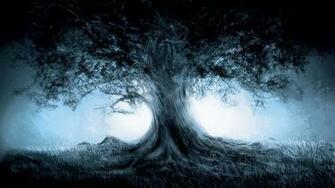 Wallpaper Tree Mist Fantastic HD Desktop