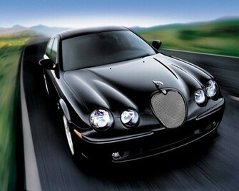 Black Jaguar On Road HD Wallpaper