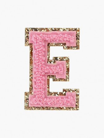 Preppy Pink Varsity Letter E Sticker By Ktp100