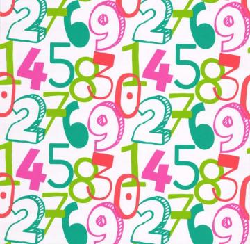 Kids Wallpaper Die Maus Numbers White Green
