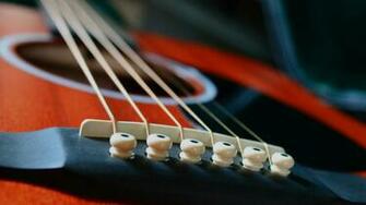 Up Guitars String Blurred Background Guitar Picks Martin Wallpaper