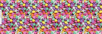 Cute Candy Love Hearts Header Food Wallpaper