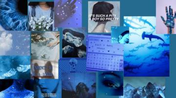 Aesthetic Blue For Laptop Wallpaper