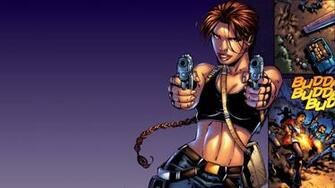 Just Walls Tomb Raider Comic Book Wallpaper