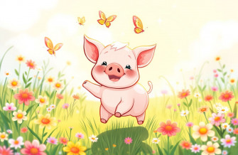 Cute Pig Wallpaper