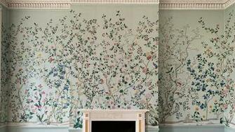 Interiors Ideas Try Traditional Eastern Patterns On Wallpaper To