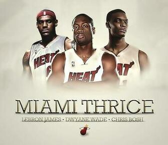 Lebron James Dwyane Wade And Chris Bosh Wallpaper