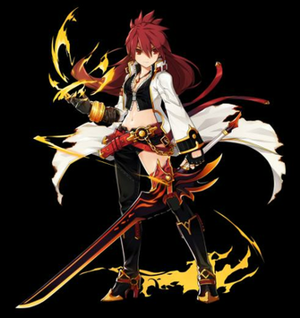 Elsword Hq Render Of Elesis Blazing Heart By Oneexisting