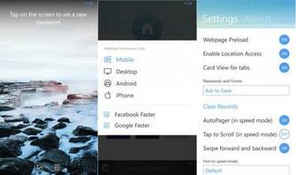 Uc Browser Update Brings Cortana Integration Picture Passwords