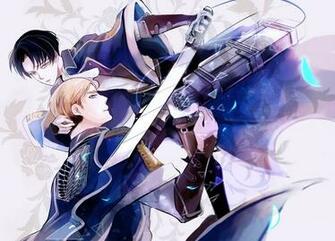 Shingeki No Kyojin Erwin Smith And Levi Ackerman Wallpaper