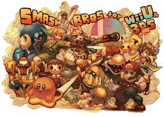 Nintendo Super Smash Bros Mario Collage Wallpaper Background