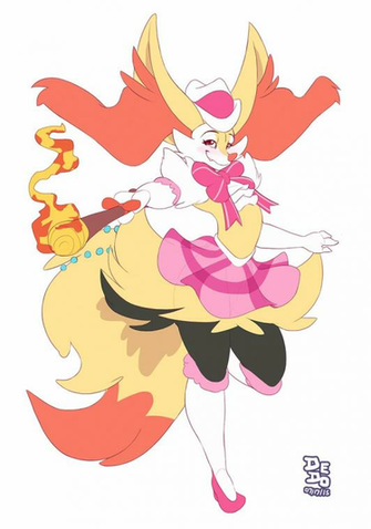 Dress Up Braixen By Dedoarts