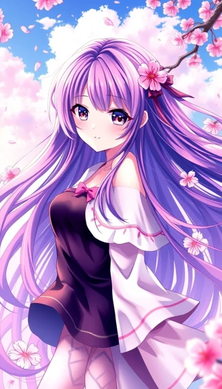 Beautiful Anime Girl Phone Wallpaper