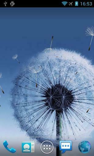 Android Uygulamalar Galaxy S3 Dandelion Live Wallpaper Duvar