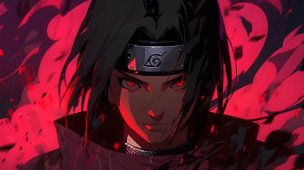 Naruto Itachi Uchiha Red Desktop Wallpaper 4k