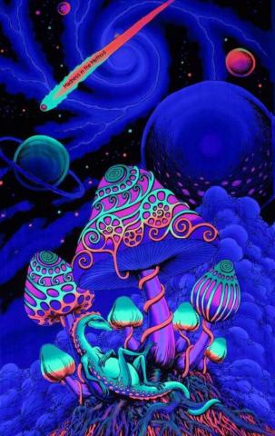 Peace Groovy Trippy Wall Art Wallpaper