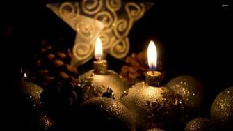 Christmas Candle Wallpaper Grasscloth