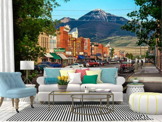 Amazon Recethrows Wall Mural Historic Centre Of Livingston