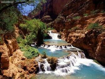 Nature Travertine Pools Havasu Canyon Arizona Picture Nr