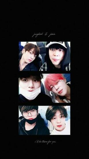 Kookmin Wall Bts In Polaroid Wallpaper
